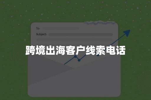 跨境出海客户线索电话