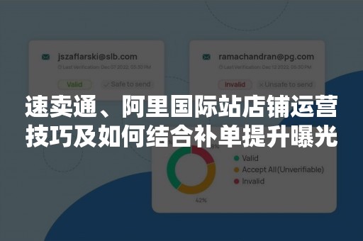 速卖通、阿里国际站店铺运营技巧及如何结合补单提升曝光