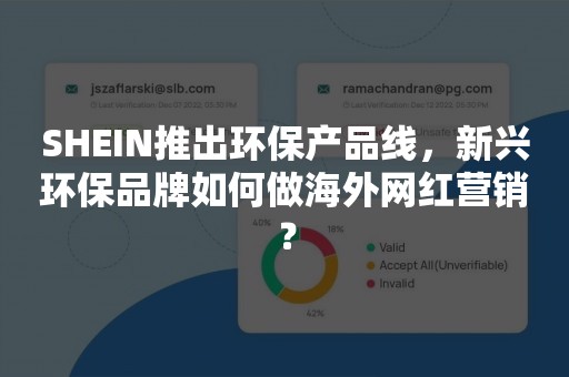 SHEIN推出环保产品线，新兴环保品牌如何做海外网红营销？