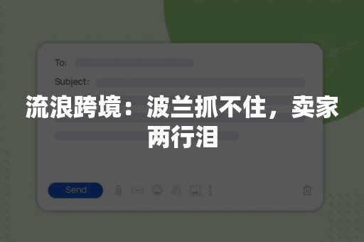 流浪跨境：波兰抓不住，卖家两行泪